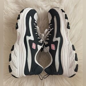 Skechers Women's Chunky Lace Up DLite Sneakers sz 10 Walking Active Everyday